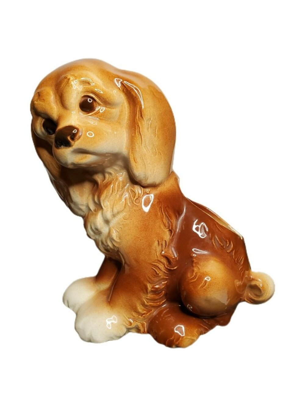 Vintage Royal Copley Cocker Spaniel Dog Figural Planter 8" Tall
